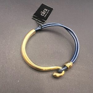 Cara New York Gold and Blue Bracelet